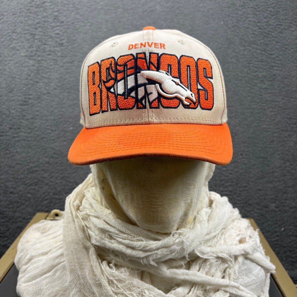 New Era Denver Broncos 9FIFTY Snapback Hat Tan Orange NFL Football Cap Mens